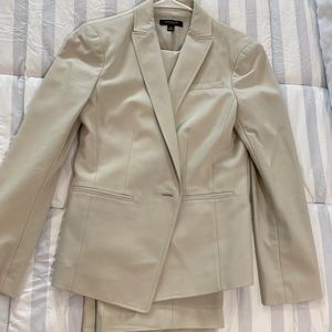 Ann Taylor cream interview suit